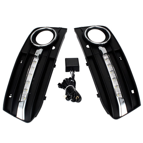 Car LED Daytime Running light DRL Fog Light For Audi A4 B8 2009-2012