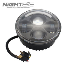 1 Set NIGHTEYE Brand 7inch  60W Hi/Low Beam LED Headlamp with 1/4 aperture for Harley Jeep - NIGHTEYE AUTO LIGHTING