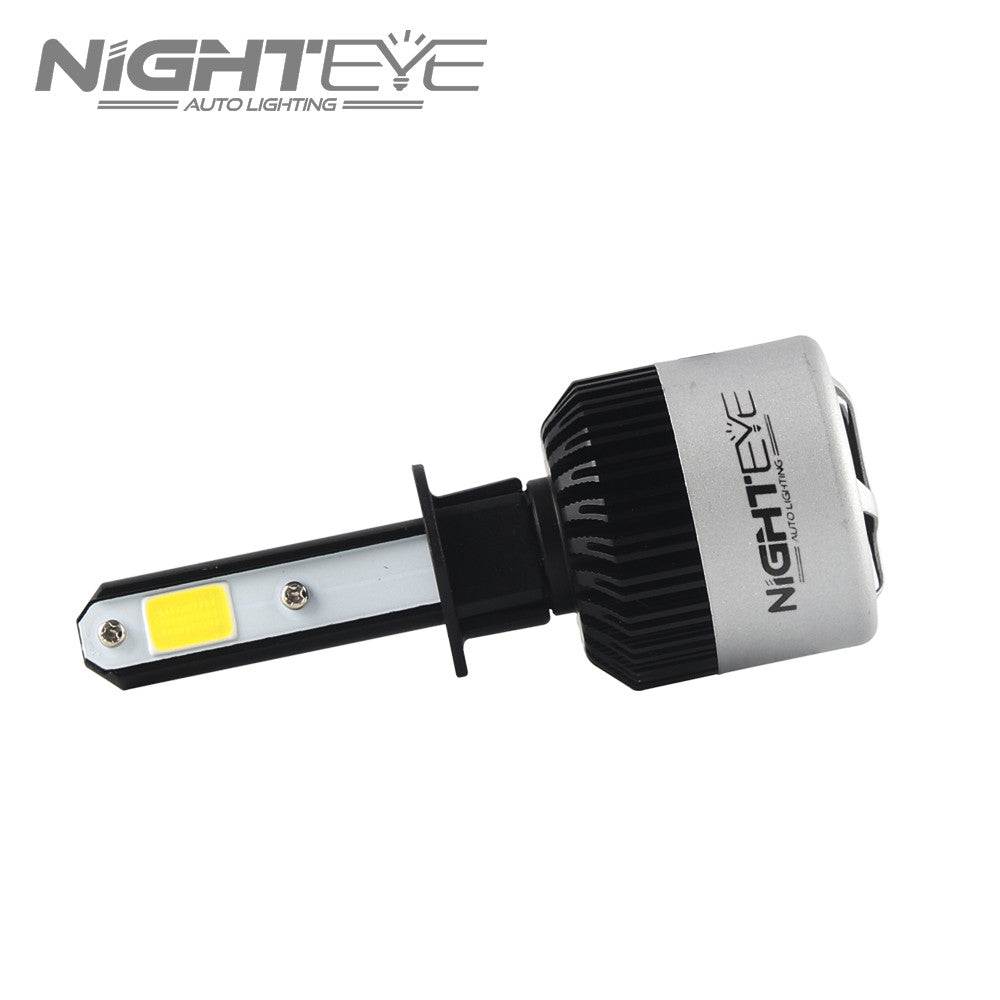  NIGHTEYE Voiture Ampoules LED Phare - H1 H4 H7 72w 9000LM / Set  6500K Blanc Froid - Garantie de fabrication de 3 ans (H4)