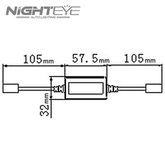 H4  LED Headlight Bulbs No Flickering Decoder - NIGHTEYE AUTO LIGHTING