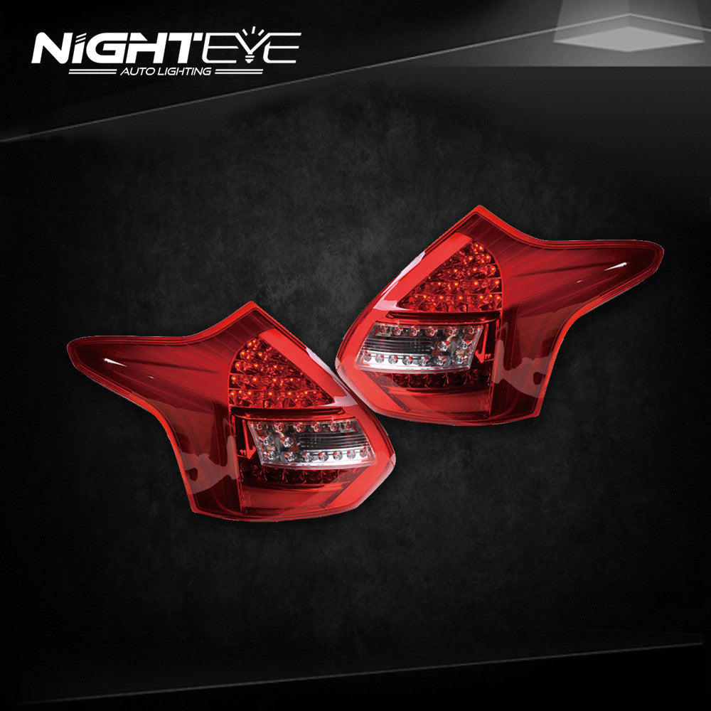 NightEye Ford Focus 3 Tail Lights 2012-2014 Focus Hatch Back LED Tail Light