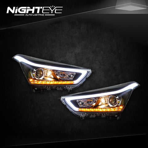 NightEye Hyundai Creta Headlights 2014-2015 IX25 LED Headlight