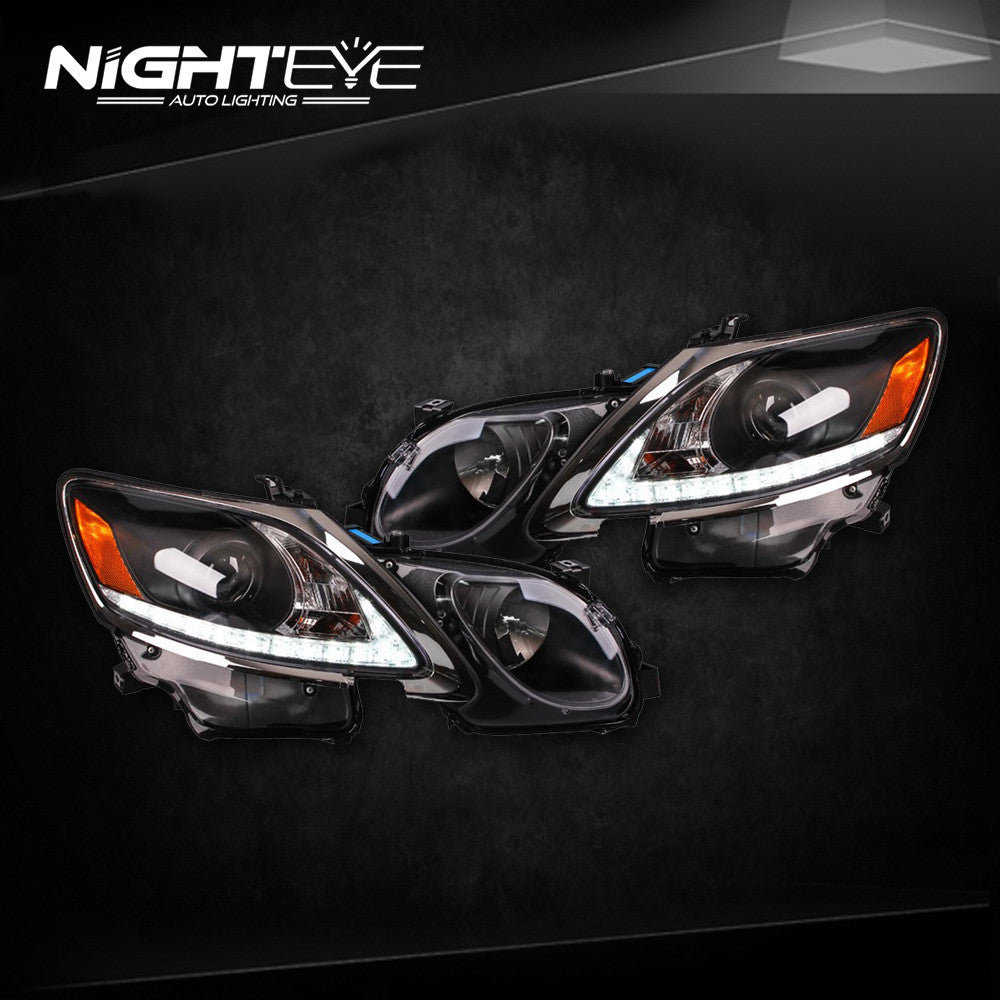 NightEye Lexus GS350 Headlights 2004-2011 GS300 LED Headlight