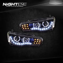NightEye Mitsubishi Lancer Headlights 2009-2014 Lancer EX LED Headlight - NIGHTEYE AUTO LIGHTING