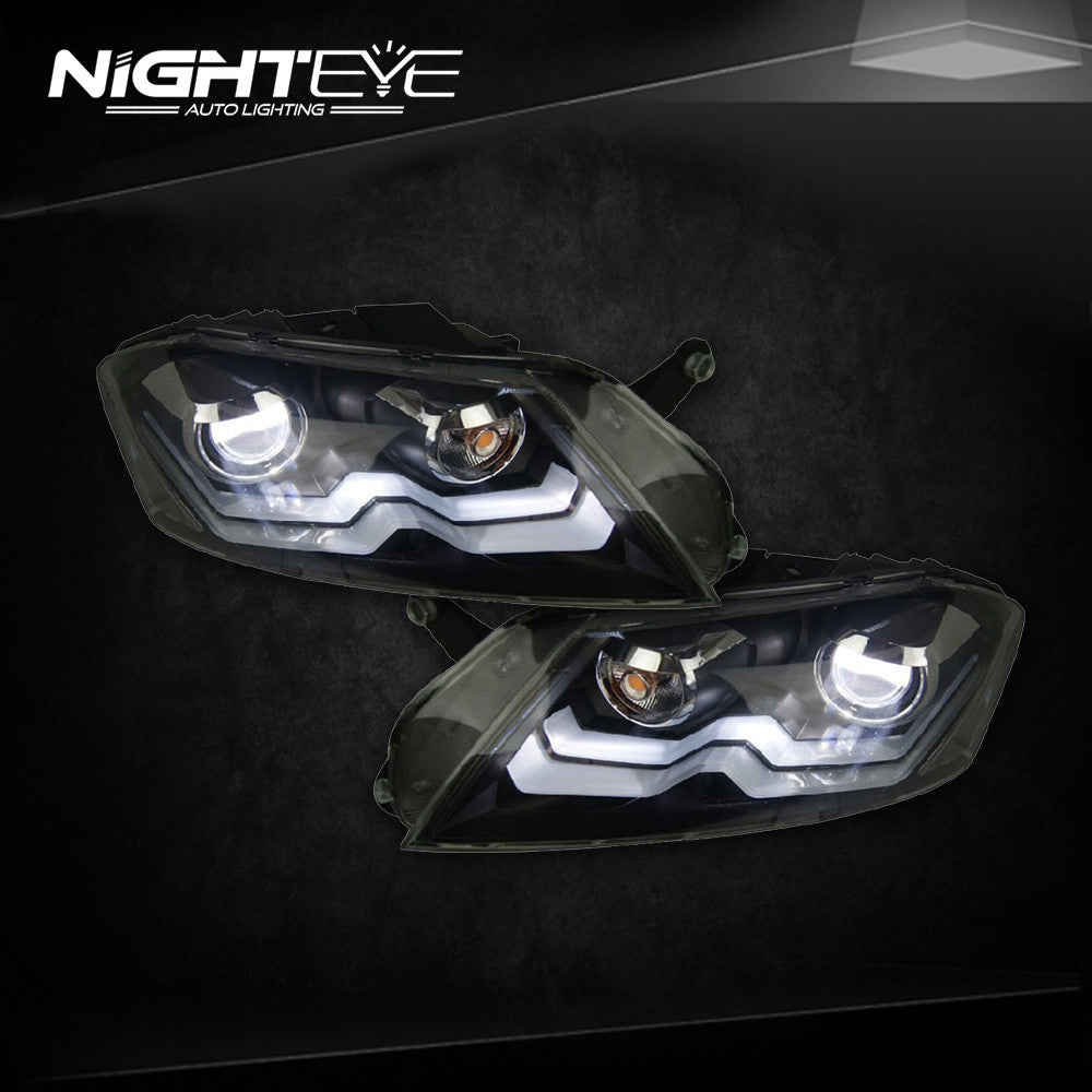 NightEye Passat B7 LED Headlights 2012-2015 VW Passat LED Headlight