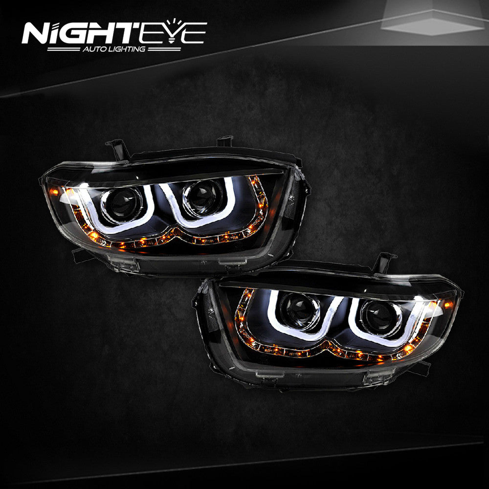 NightEye Toyota Highlander Headlights 2007-2011 LED Headlight
