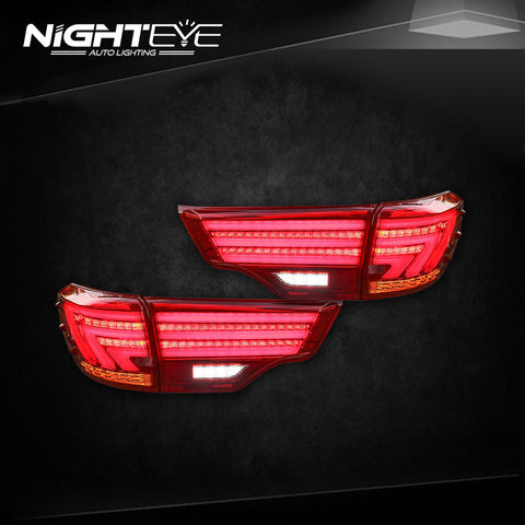 NightEye Toyota Highlander Tail Lights 2015 New Kluger LED Tail Light