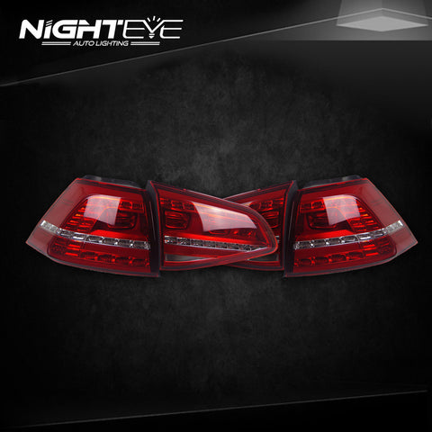 NightEye VW Golf 7 Tail Lights 2013-2015 Golf7 MK7 LED Tail Light
