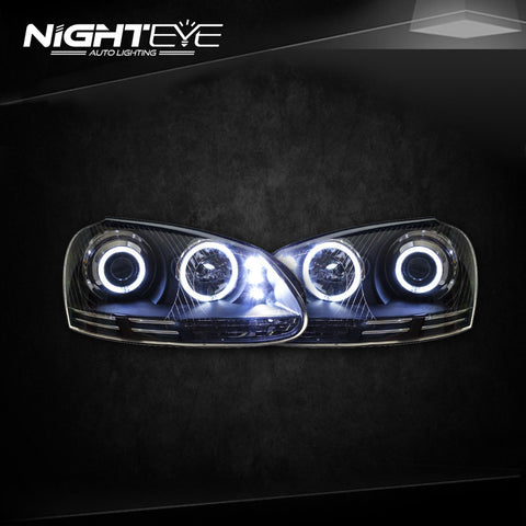 NightEye VW Jetta Headlights 2006-2010 Jetta Mk5 LED Headlight