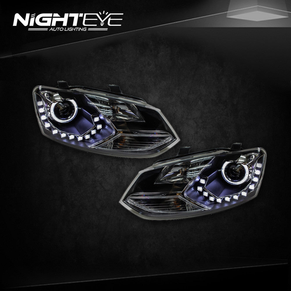 NightEye VW Polo GTI Headlights New Polo LED Headlight DRL Bi Xenon Lens Fog Lamp Accessories