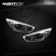 NightEye Hyundai IX35 Headlights LED DRL Bi Xenon Lens High Beam Parking Fog Lamp - NIGHTEYE AUTO LIGHTING