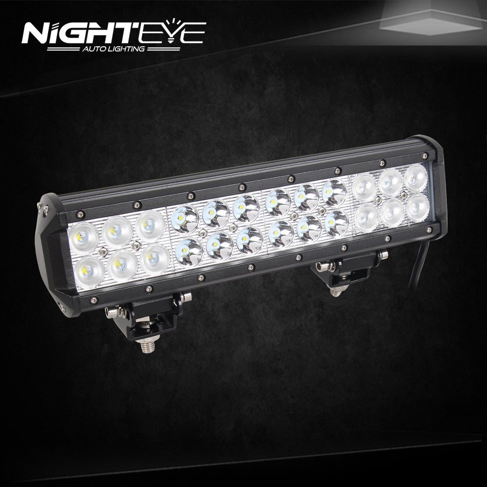 NIGHTEYE 72W 12 inch LED Work Light Bar