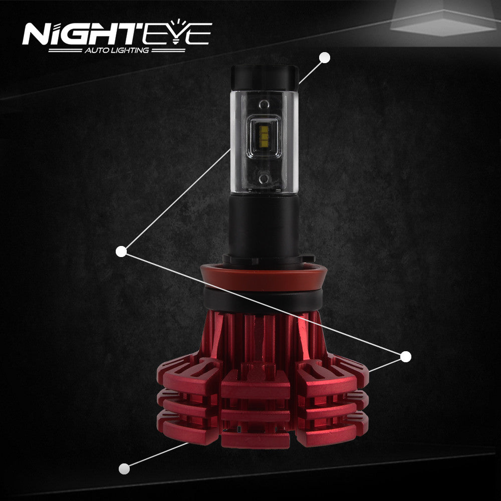 NIGHTEYE A344 Philip 60W 10000LM H11 LED Car Headlight