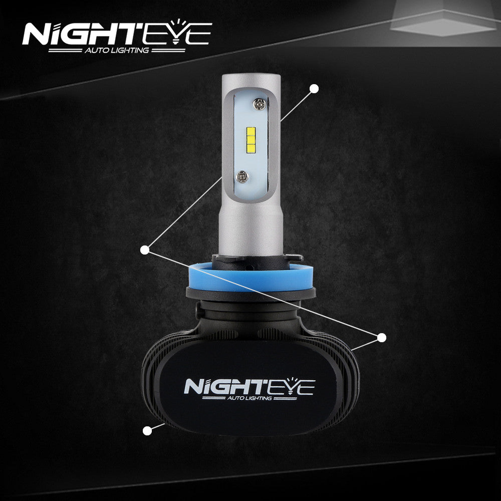 NIGHTEYE 8000LM 50W LED Light Car Headlight Bulb Lamp