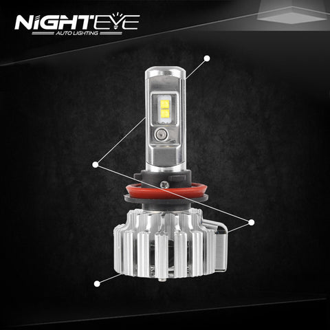 NIGHTEYE A333 9000LM 70W Car LED Headlights H11