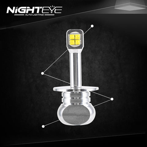 NIGHTEYE A334 3000LM LED Fog Lights H1