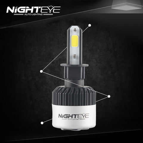Kit d'ampoule LED H7 Night'eye pour voiture 9000LM JEEP