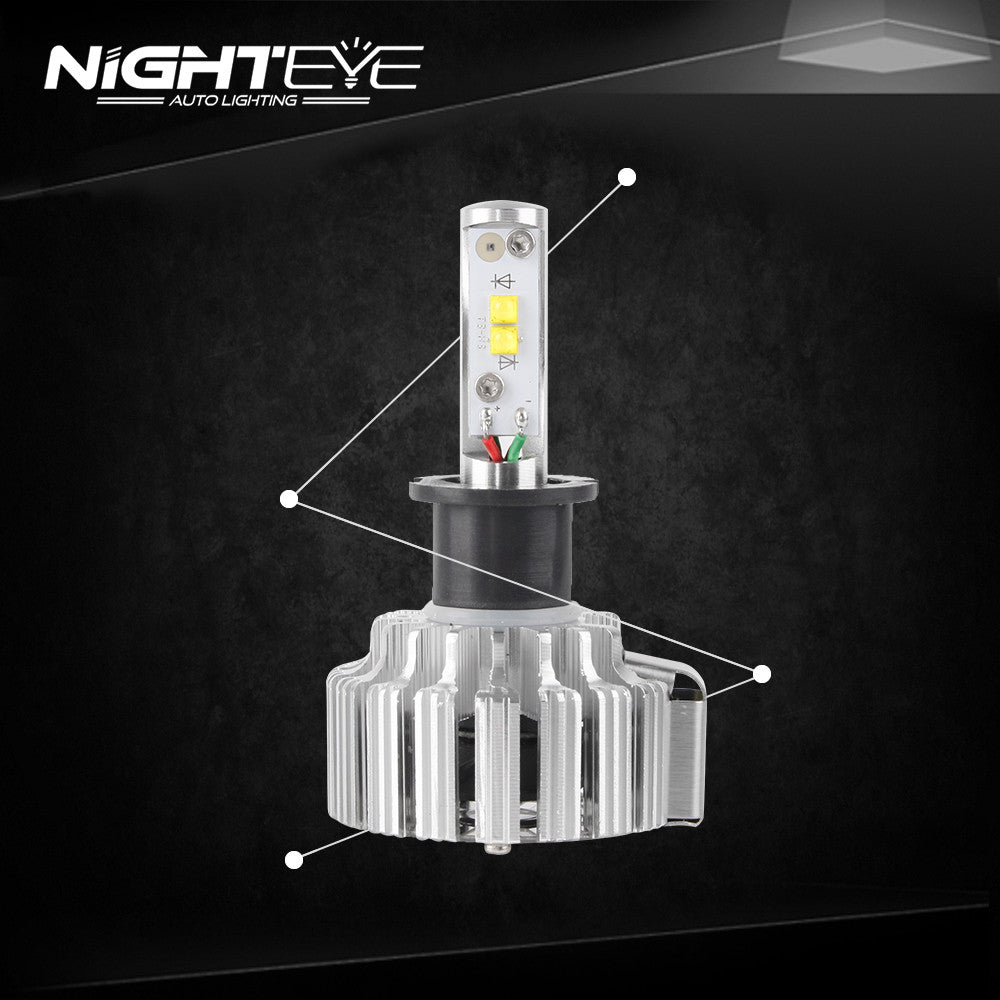 NIGHTEYE A333 9000LM 70W Car LED Headlights H3