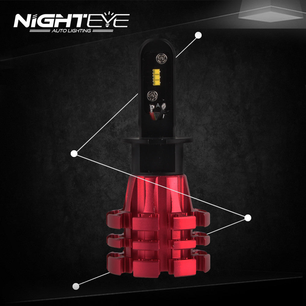 NIGHTEYE A344 Philip 60W 10000LM H3 LED Car Headlight