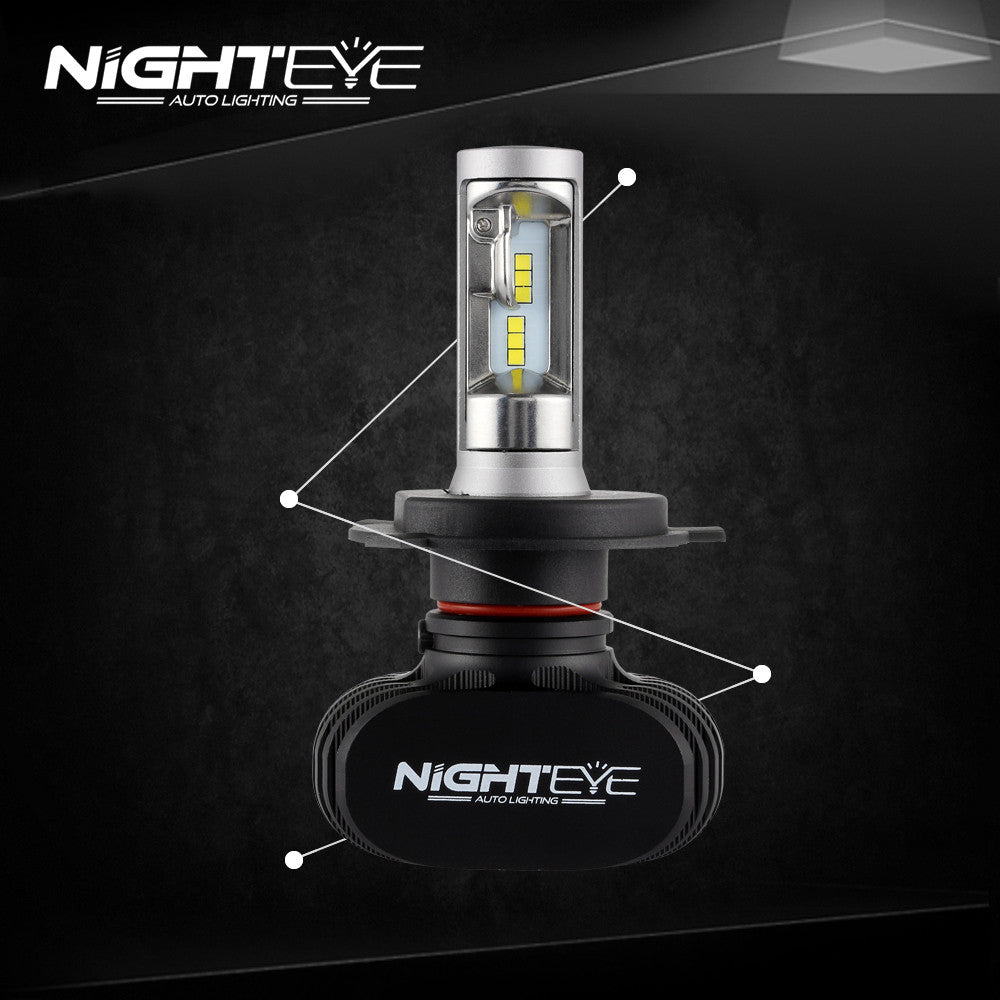 NIGHTEYE 8000LM 50W LED Light Car Headlight Bulb Lamp