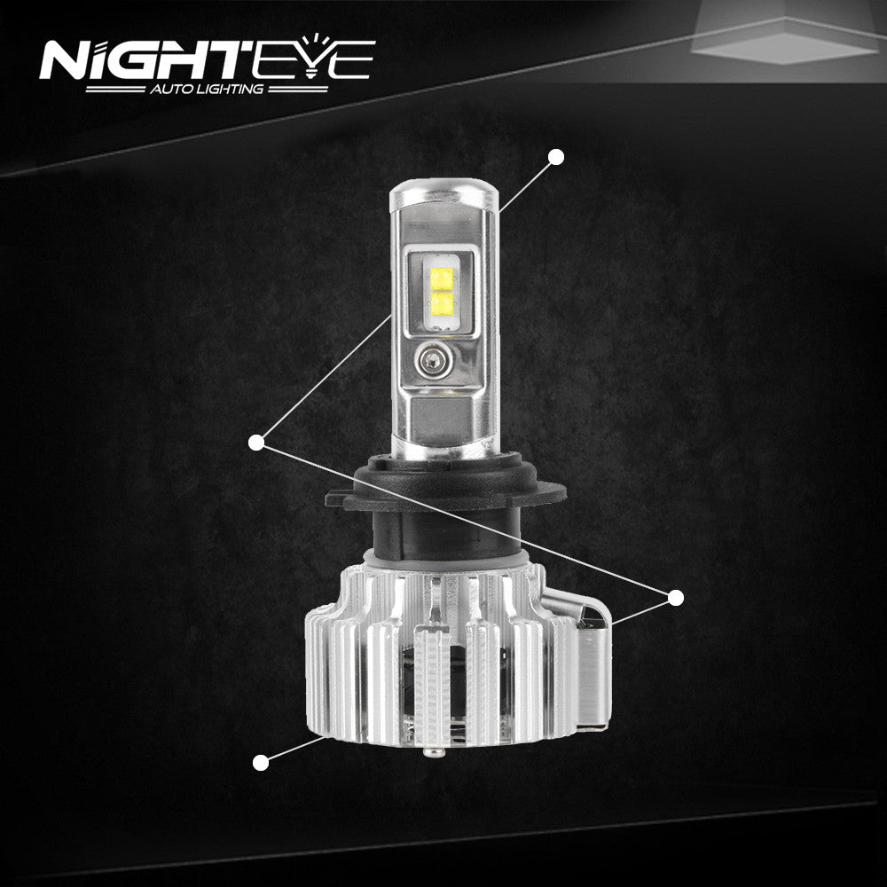 NIGHTEYE A333 9000LM 70W Car LED Headlights H7