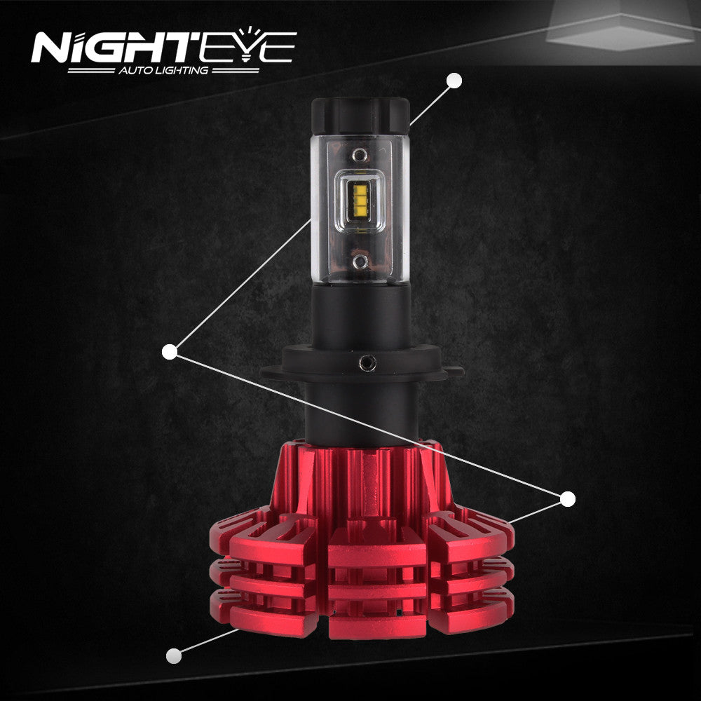 NIGHTEYE A344 Philip 60W 10000LM H7 LED Car Headlight