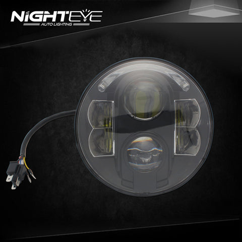 1 Set NIGHTEYE Brand 7inch  60W Hi/Low Beam LED headlight for Harley Jeep